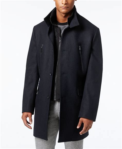 michael kors men's water resistant bib overcoat 42r